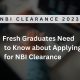 What Fresh Graduates Need to Know About Applying for NBI Clearance